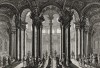 Исайя во дворце Езекии (из Biblisches Engel- und Kunstwerk -- шедевра германского барокко. Гравировал неподражаемый Иоганн Ульрих Краусс в Аугсбурге в 1700 году)