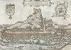 Вид на Бад-Зегеберг (Германия). Arx Segeberga. Civitates orbis terrarum. Liber quartus urbium praecipuarum totius mundi Франца Хогенберга и Георга Брауна, Кёльн, 1590