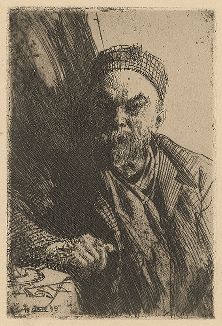 Портрет Поля Верлена работы Андерса Цорна, 1895 год. 