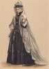Маскарадный костюм "Вдова из Бриона". Лист из издания "Fancy Dresses Described; Or, What to Wear at Fancy Balls", Лондон, 1887 год