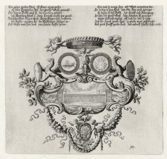 Пророчество Амоса (из Biblisches Engel- und Kunstwerk -- шедевра германского барокко. Гравировал неподражаемый Иоганн Ульрих Краусс в Аугсбурге в 1700 году)