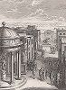 Памятники Горацию Коклесу, Сцеволе и Клелии. Лист из "Краткой истории Рима" (Abrege De L'Histoire Romaine), Париж, 1760-1765 годы