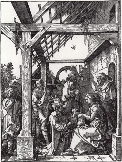 Поклонение волхвов (гравюра Альбрехта Дюрера)