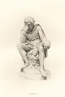 Гамлет работы лорда Рональда Гауэра. Лист из серии "Галерея офортов". Лондон, 1880-е
