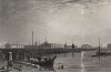 Санкт-Петербург. Исаакиевский мост и Адмиралтейство. Russia illustrated. Лондон, 1835