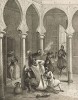 В чумном госпитале (из "Путешествия на Восток..." герцога Максимилиана Баварского. Штутгарт. 1846 год (лист XXXIII))