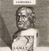 Афинский оратор Леодамант Ахарнский, ученик Исократа и соперник Демосфена, посетивший с дипломатической миссией Фивы.