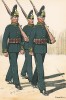Солдаты шведских гренадерских полков Småland и Karlskrona в униформе образца 1900 г. Svenska arméns munderingar 1680-1905. Стокгольм, 1911
