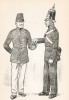 Солдаты гренадерского батальона Småland в униформе образца 1845-58 гг. Svenska arméns munderingar 1680-1905. Стокгольм, 1911