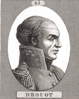 Антуан Друо (1774-1847), сын булочника, артиллерист, которого Наполеон I называл «первым офицером своего рода оружия», дивизионный генерал (1813). Campagnes des francais sous le Consulat et L'Empire. Париж, 1834