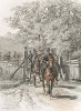 Французские жандармы в 1887 году (из Types et uniformes. L'armée françáise par Éduard Detaille. Париж. 1889 год)