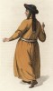Женщина племени телеутов (лист 38 иллюстраций к известной работе Эдварда Хардинга "Костюм Российской империи", изданной в Лондоне в 1803 году)