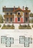 Эскиз загородного дома в стиле шале (из популярного у парижских архитекторов 1880-х Nouvelles maisons de campagne...)