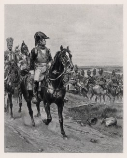 Генерал французской тяжёлой кавалерии в 1809 году (иллюстрация к известной работе "Кавалерия Наполеона", изданной в Париже в 1895 году)