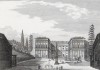 Флоренция. Вид на амфитеатр садов Боболи и задний фасад палаццо Питти