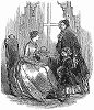 Элегантные парижанки, облачённые в праздничные наряды -- парижская мода нового 1848 года (The Illustrated London News №297 от 08/01/1848 г.)