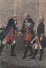 1730 год. Придворные останавливают пребывающего в ярости Фридриха Вильгельма I от попытки зарубить непокорного кронпринца Фридриха