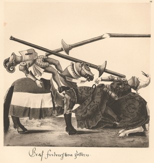 Из Freydal. Des Kaisers Maximilian I. Turniere und Mummereien (Репринт 1882 года. Вена. Лист 10)