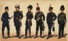 Голландская армия. Генералы, флигель-адъютант и адъютант королевы, капитан Генерального штаба и адъютант унтер-офицер