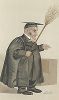 Джеймс Лей - член совета Тринити-колледжа Гарвардского университета. Карикатура известного художника-графика XIX века Лесли Уарда, по прозвищу Spy для Vanity Fair, Лондон, 1887 год.