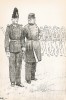 Офицеры первого гренадерского полка шведской лейб-гвардии в униформе образца 1872-86 гг. Svenska arméns munderingar 1680-1905. Стокгольм, 1911