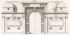 Замок Анэ. Парковый фасад и арка. Androuet du Cerceau. Les plus excellents bâtiments de France. Париж, 1579. Репринт 1870 г.