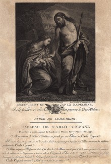 Иисус и Мария Магдалина. Galérie du Palais Royal gravée d’après les tableaux des différentes ecoles... Париж, 1786