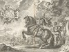 Уильям Кавендиш, 1-й герцог Ньюкасл-апон-Тайн (1592-1676). На картуше девиз "Honi soit qui mal y pense" - ст.-фр. "Стыд тому, кто дурно об этом подумает". La methode nouvelle et invention extraordinaire de dresser les chevaux… л.1. Лондон, 1737 