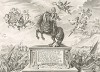 Фронтиспис первого (1658 год) издания бестселлера XVII века La Méthode Nouvelle et Invention extraordinaire de dresser les Chevaux... герцога Ньюкасла (опубликовано в Антверпене. Конный портрет автора в центре)