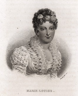 Мария-Луиза Австрийская (1791-1847) - дочь императора Священной Римской империи Франца II, вторая жена Наполеона I, императрица Франции в 1810-14 гг. J.-M. de Norvins, Histoire de Napoleon, т.3. Париж, 1829