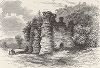 Скалы Башни, вид с северо-востока, штат Вирджиния. Лист из издания "Picturesque America", т.I, Нью-Йорк, 1872.