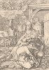 Мадонна у калитки. Гравюра Альбрехта Дюрера, выполненная в 1520 году (Репринт 1928 года. Лейпциг)