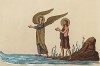 Ангел-хранитель, данный человеку Богом при крещении (из Les arts somptuaires... Париж. 1858 год)