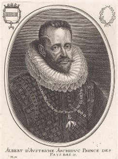 Альбрехт VII Австрийский (1559--1621) - штатгальтер и соправитель Испанских Нидерландов.