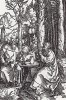 Святые отшельники Антоний Великий и Павел Фивейский, изображённые Альбрехтом Дюрером