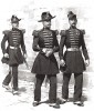 Повседневная форма одежды сапёров французской императорской гвардии образца 1864 года (из Types et uniformes. L'armée françáise par Éduard Detaille. Париж. 1889 год)