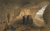 Снайперы в пещерной церкви близ Инкермана. The Seat of War in the East by William Simpson, Лондон, 1855 год. Часть I, лист 33