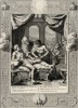 Телеф, неумышленно раненный Ахиллом и им же исцелённый (лист известной работы "Храм муз", изданной в Амстердаме в 1733 году)