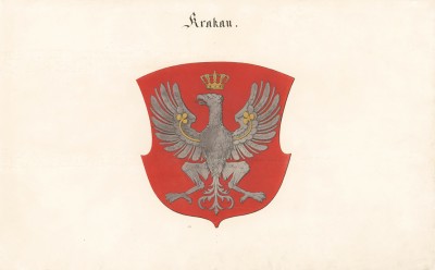 Герб города Краков. Из немецкого гербовника середины XIX века