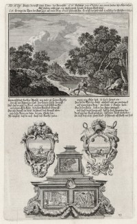 1. Самсон побеждает льва 2. Подвиги Самсона (из Biblisches Engel- und Kunstwerk -- шедевра германского барокко. Гравировал неподражаемый Иоганн Ульрих Краусс в Аугсбурге в 1700 году)