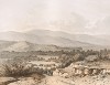 Оазис Ghor (Le Pays d'Israel collection de cent vues prises d'après nature dans la Syrie et la Palestine par C. W. M. van de Velde. Париж. 1857 год. Лист 75)