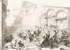 Падение Венецианской Республики. Французские войска расстреливают восставших венецианцев 12 мая 1797 г. Storia Veneta, л.150. Венеция, 1864