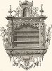 Резная креденца, созданная по эскизам Адриана де Вриса, XVI век. Meubles religieux et civils..., Париж, 1864-74 гг. 