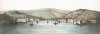 Панорама Севастополя. Sebastopol, Gezigt op de Haven en Vestingwerken. Литография Дегерруа (Desguerrois), опубликовано Ягером (A.Jager). Амстердам, 1830