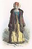 Женщина из Калуги. Лист 91 из "Modes et Costumes historiques", Париж, 1860 год