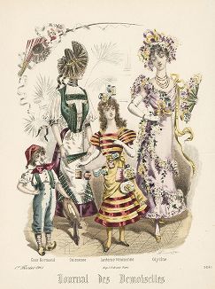 Маскарадные костюмы 1901 года из Journal des Demoiselles. 
