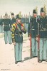 Солдаты гренадерского батальона Småland в униформе образца 1858-72 гг. Svenska arméns munderingar 1680-1905. Стокгольм, 1911