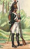 1805 г. Кавалерист 25-го драгунского полка французской армии в пешем строю. Коллекция Роберта фон Арнольди. Германия, 1911-28 