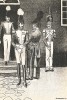 Офицеры шведской лейб-гвардии в парадной форме образца 1833 г. Svenska arméns munderingar 1680-1905. Стокгольм, 1911