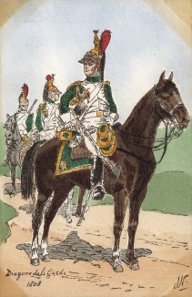 1808 г. Гвардейский драгун Великой армии Наполеона. Коллекция Роберта фон Арнольди. Германия, 1911-29